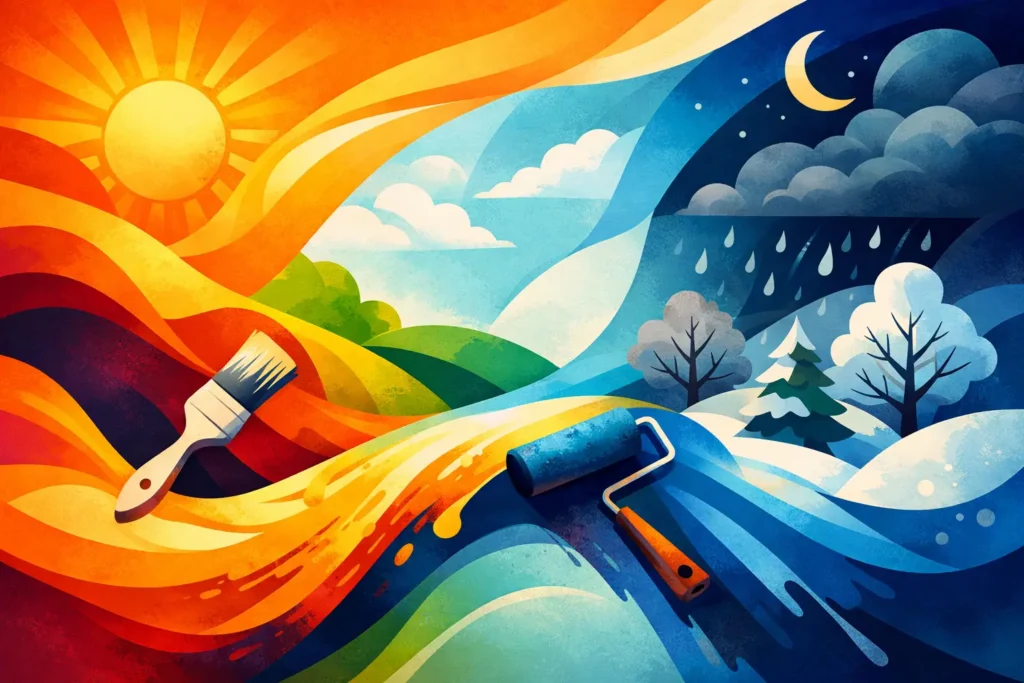 Best Time to Paint Outside in the UK